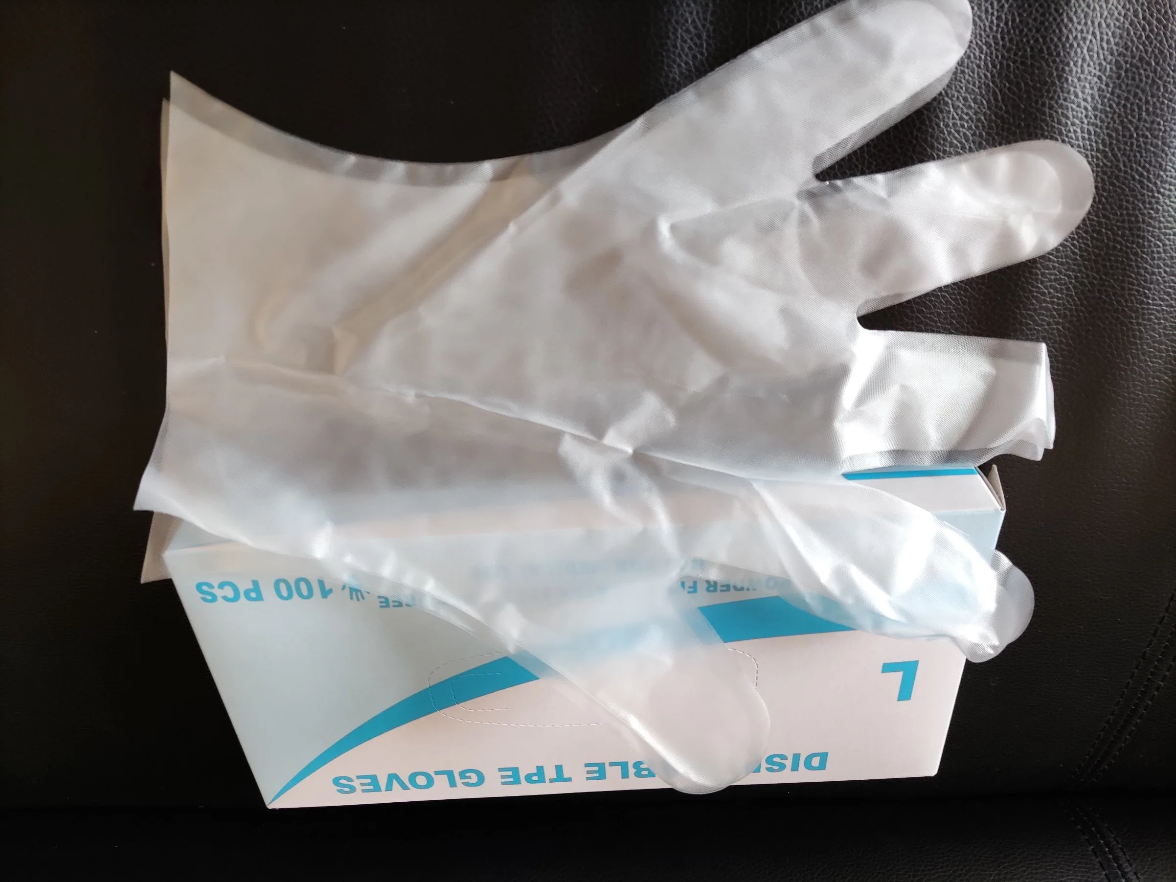 China Food Processing Industry Service Plastic/Poly/CPE/HDPE LDPE TPE Elastic Clear TPE Glove