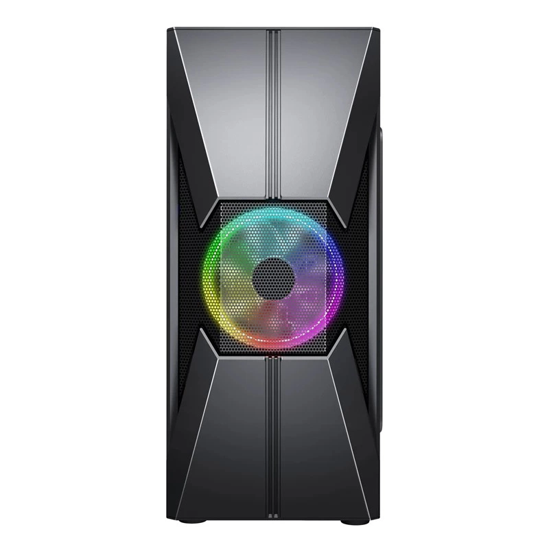 Panneau avant du Cabinet d'ordinateur spécial gros ventilateur RVB Gaming PC ATX cas