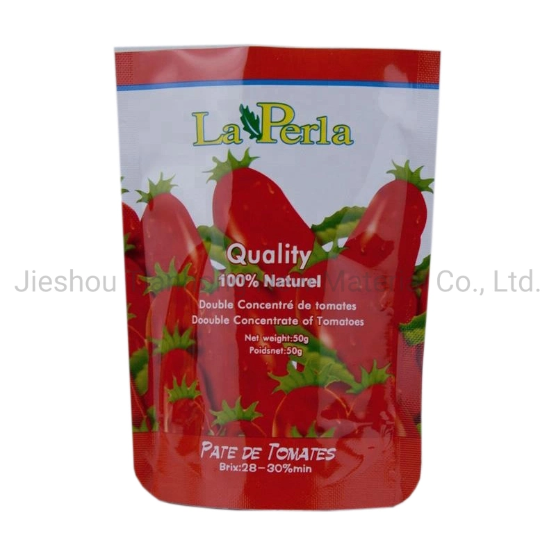 Stand up Sachet Tomato Paste Bag Plastic Laminating Aluminum Foil Ketchup Bags