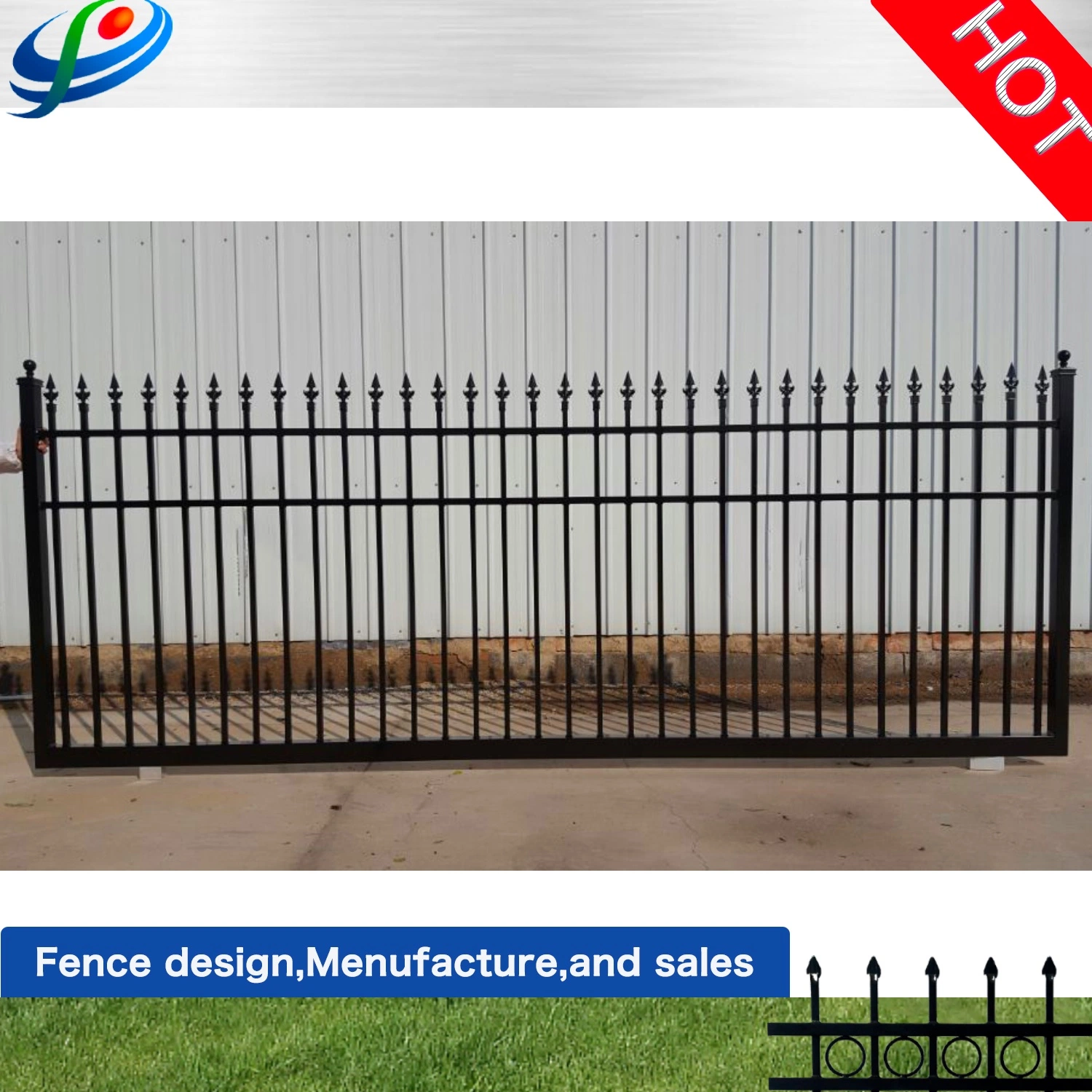 Aluminium Metal Casement/Sliding Window/Door Iron Grill Design/Main Gate Door Building Material