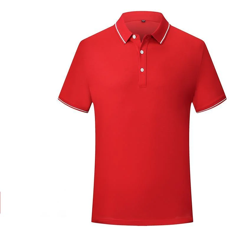 Customized Pure Cotton Bead Fabric Quick Drying Men's Recycled Solid Color Golf Short Sleeved Polo Shirt