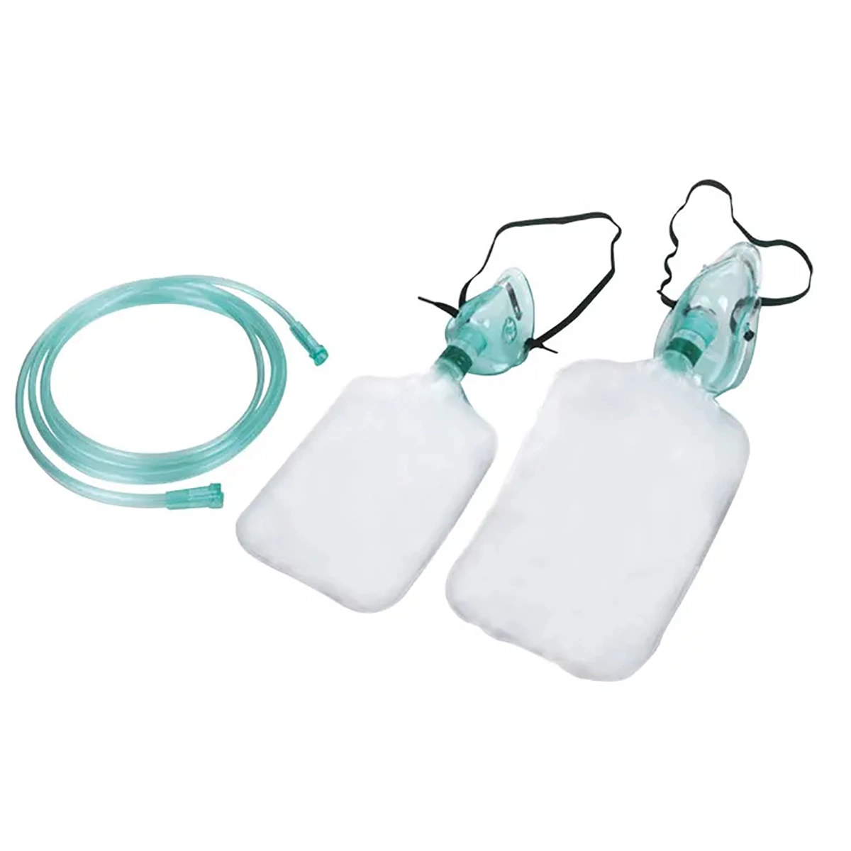 PVC Non-Rebreather médicos desechables Mascarilla de oxígeno con la bolsa de depósito