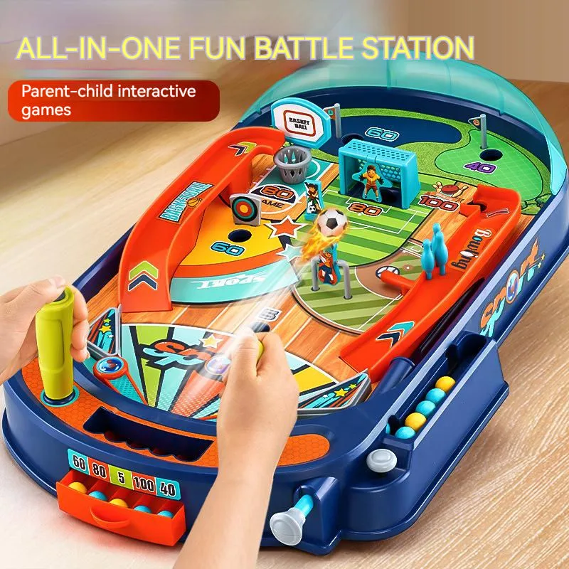 Parent-Child Interaction Two-Player Battle Concentration Training Finger Sports Desktop Pinball Board Games for Adults Kids