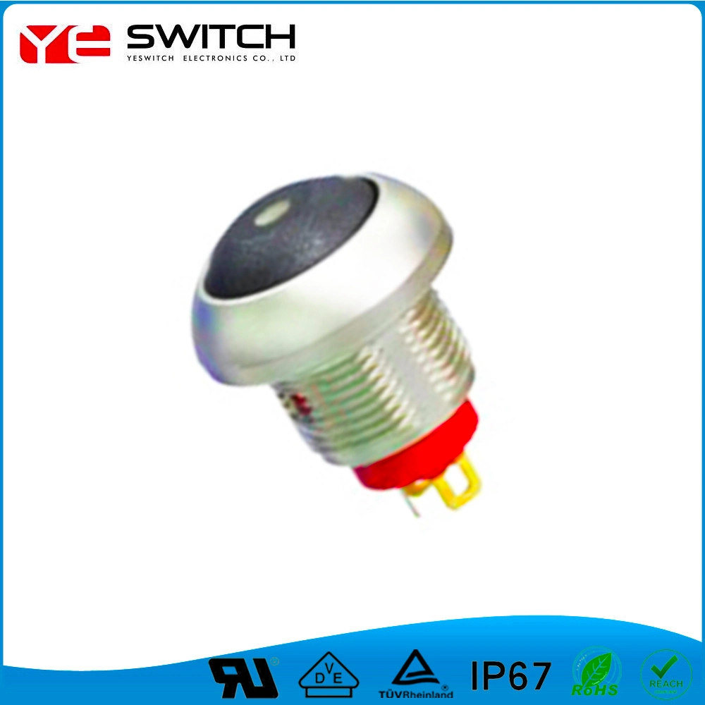 Electronic Waterproof Metal Push Button Switch with LED Light