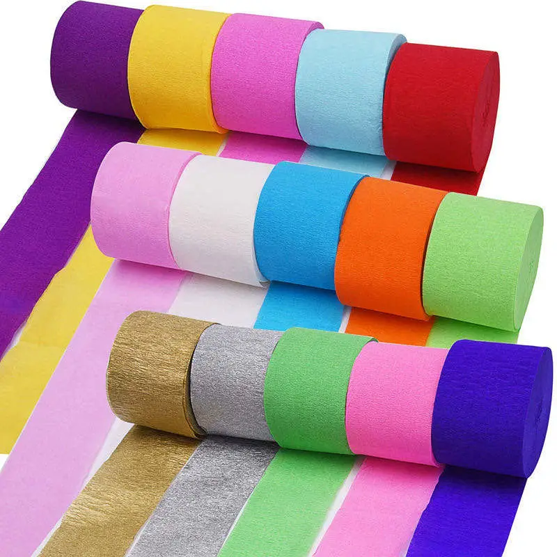 OEM Neon Streamer Craft Crepe Paper