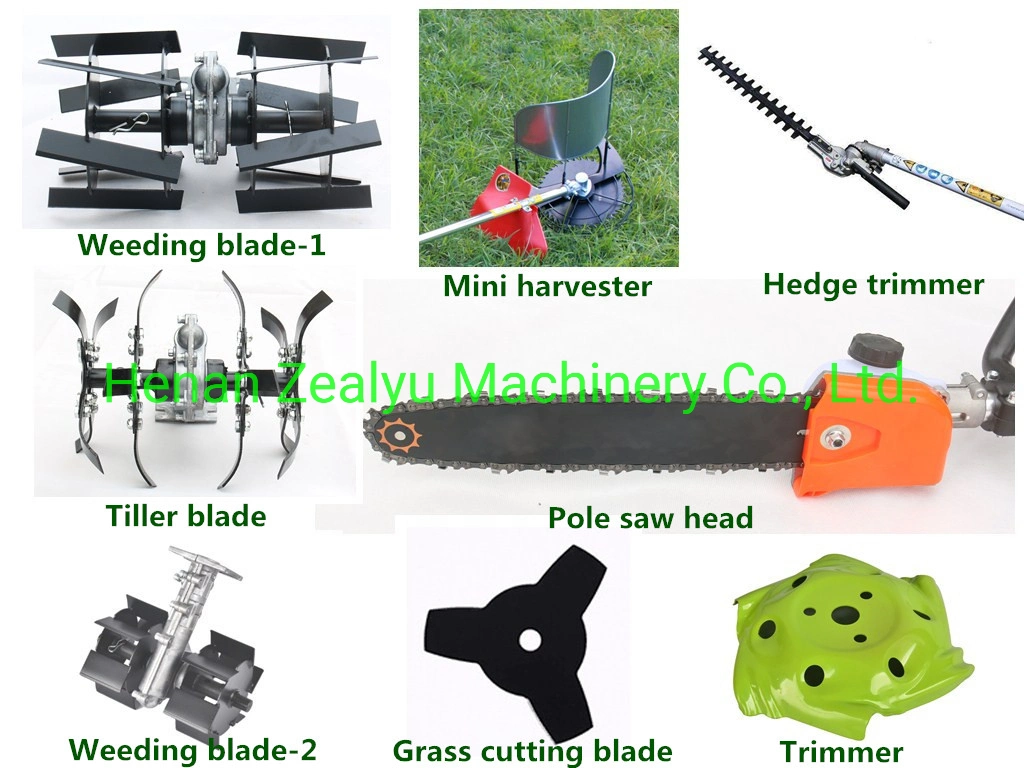 Hot Selling Backpack 43cc Brush Cutter with Cultivator Tiller Weeding Head