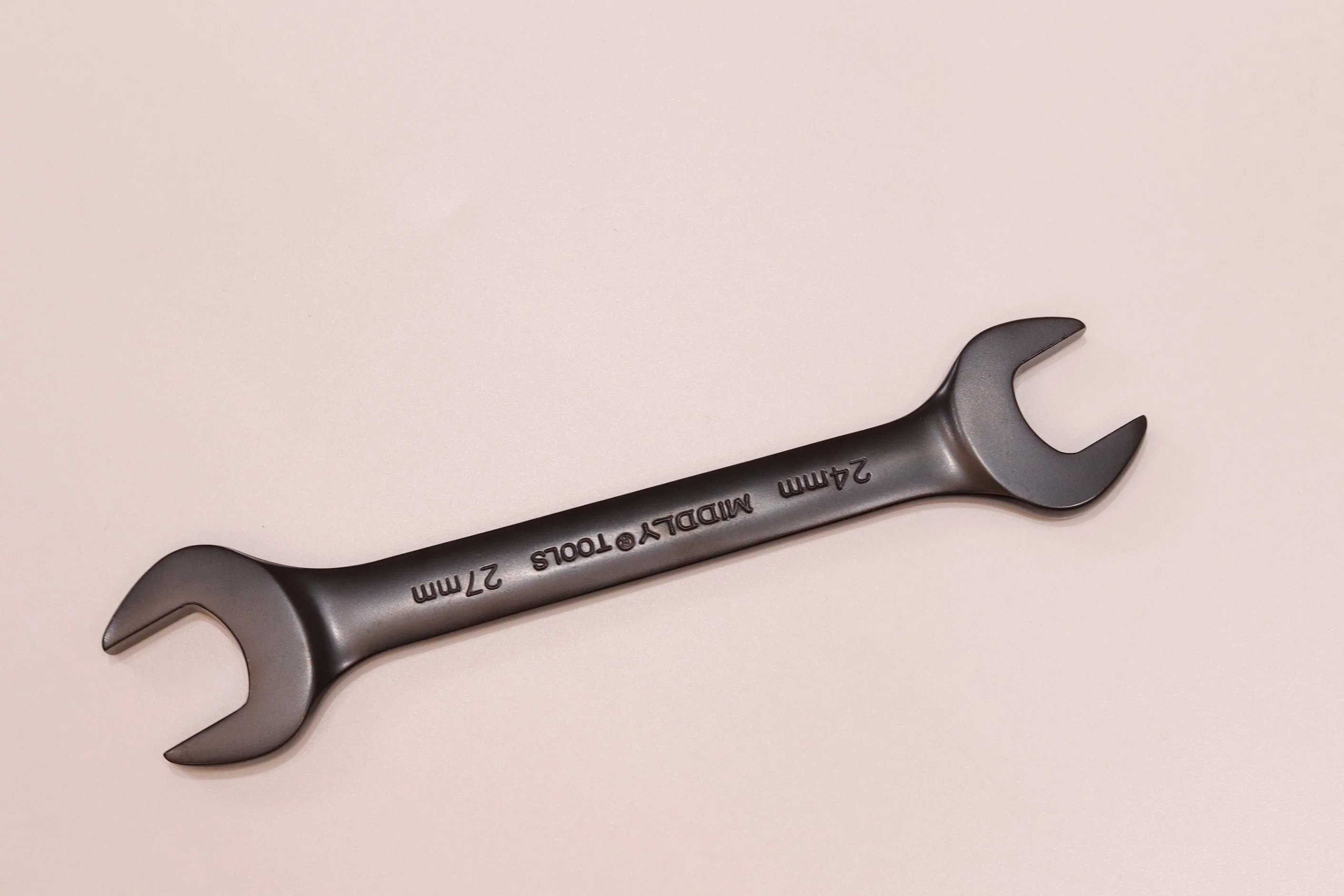 Middly Double-Open End Wrench/Open Spanner, Black, 24-27mm