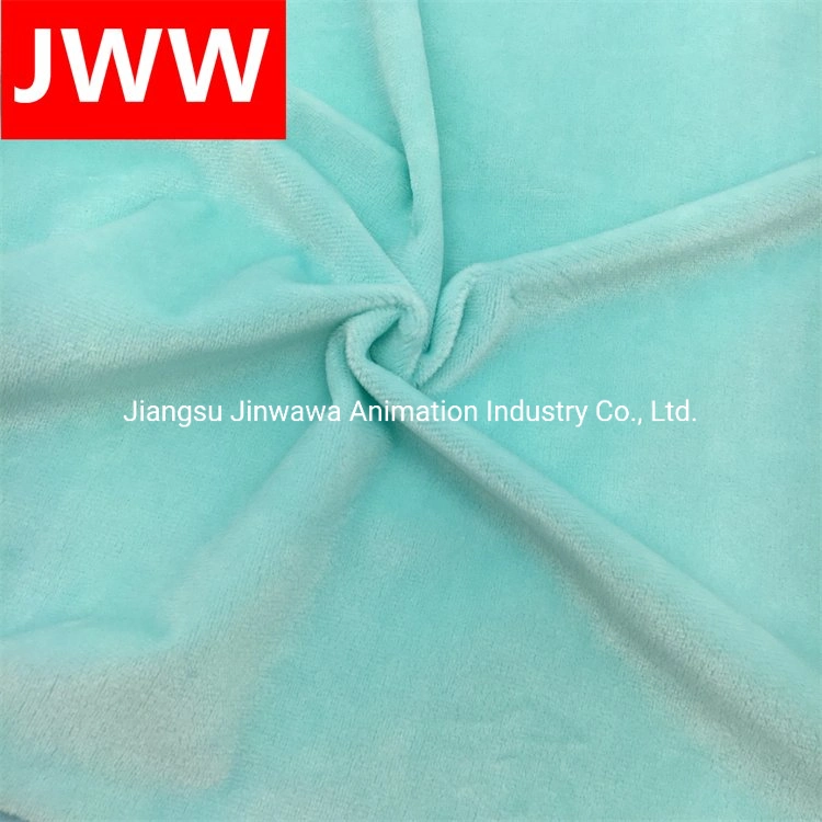 Wholesale Crystal Super Soft 1.0 mm Brushed Velvet Fabric for Bedding Sofa.