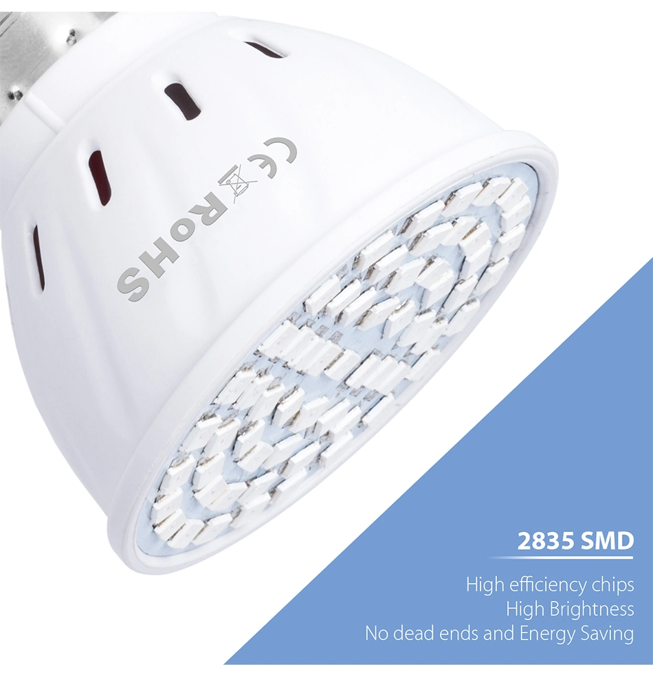 Phyto LED B22 E27 de la luz de crecimiento hidropónicos crecen LED MR16 Bombilla de espectro completo de 220V de la planta de la lámpara UV de plántulas Fitolamp Flor E14 GU10