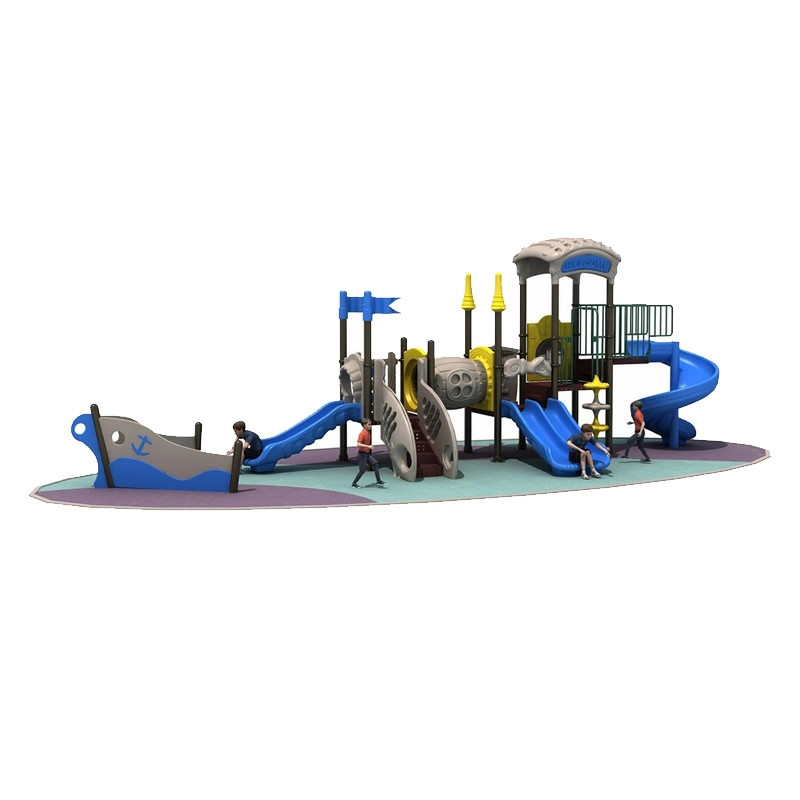 Colorfully Kids Children Outdoor Plastic Playground Play System Amusement Park Equipment Slide