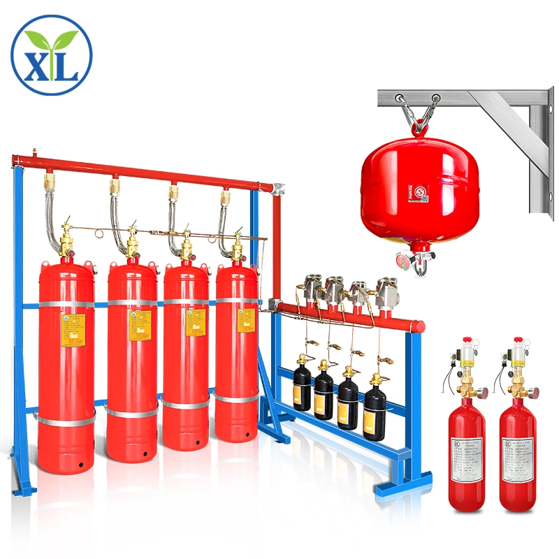 High Efficiency Automatic FM200 Pipe Line Fire Extinguisher for Date Room