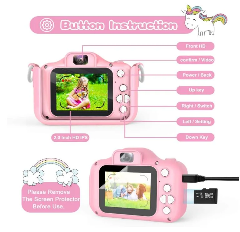 Cute Cartoon Children Fun Digital Pgoto Kids Photo Camera