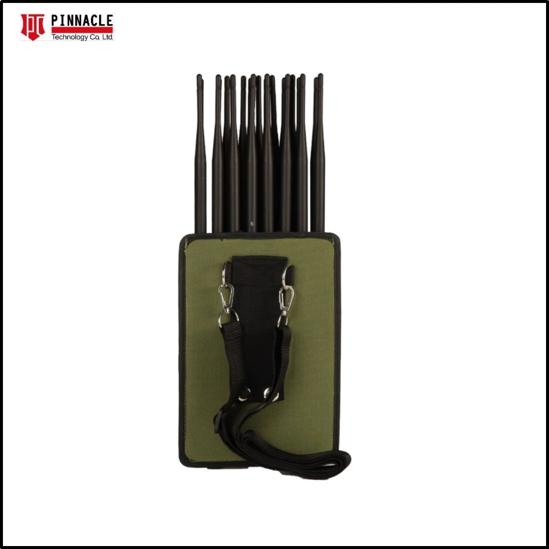 21-Antennas Handheld All-in-on Full Band UHF/VHF/GPS/WiFi-2.4G-5.8g Cellphone Signal Jammer