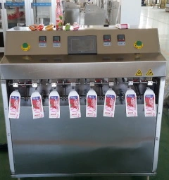 PLC Control Pre-Molded Pre-Shaped Sachet Pouch Bag Water Milk Fruit Juice Oil Filling Machine Water Packing Machine Packing Machinery