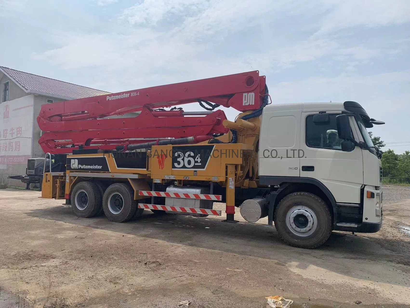 Putzmeister 36m Refurbished Beton Pump Used Volvo Concrete Pump Truck