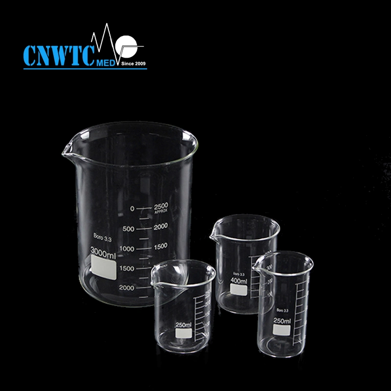 25ml 100ml 250ml 500ml 1000ml Wholesale/Supplier Glass Beakers Chemistry Glass Calibration Measuring Cylinder