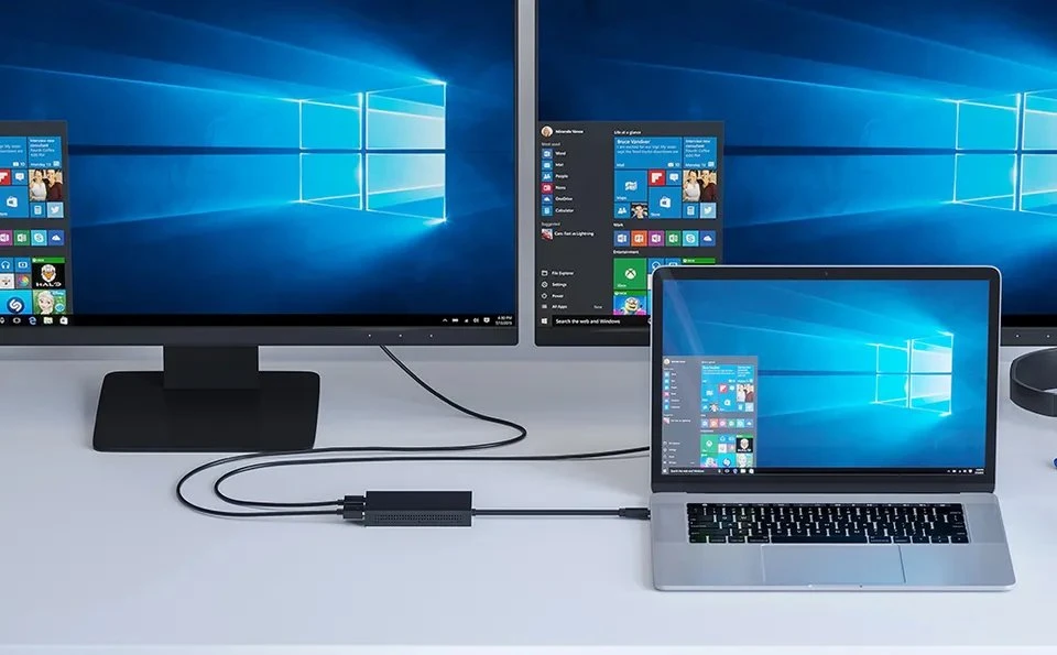 Высококачественная видеографика USB 3.0 A/C на два HDMI 4K Док-станция адаптера для карт