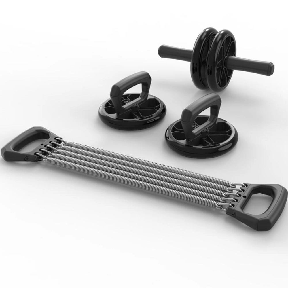 Abdominal Wheel, Chest Expander, Push up Handle Tool Abdominal Home Training Set Fitness Equipment Beginner Set Esg13209