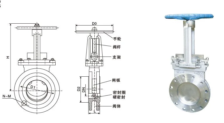 Wcb Pneumatic Actuator Gate Valve with Wide Application