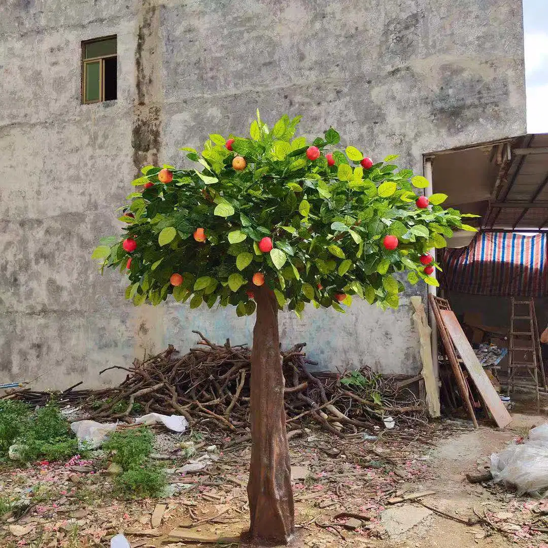 Hotel Restaurant Decoration Realistic Appearance Artificial Fruit Tree