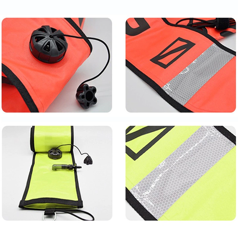 Custom Logo Color Sea Diving Lifesaving 150*18cm Night Reflective Surface Marker Buoy