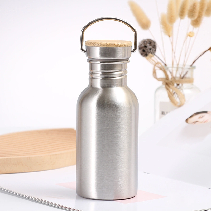 BPA Free Single Walled 304 Stainless Steel Travel Drinking Sports Water Bottle