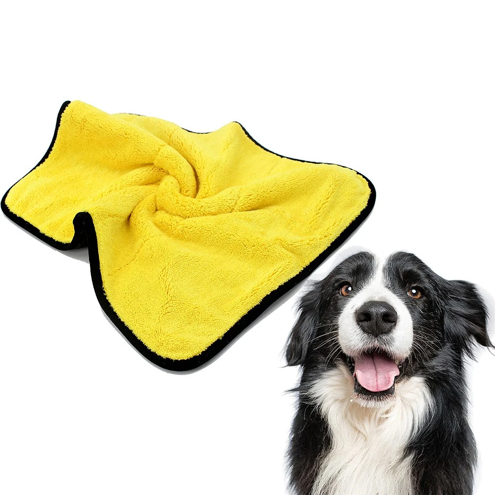 Toalha de banho Quick Dry Double Sided para cão com produtos para animais de estimação Ultra-absorvente