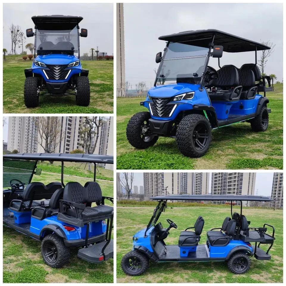 2024 Latest Four-Wheel Golf Cart with Lithium Battery Manual Cart, Customizable 2-Seater/4-Seater/6-Seater/8-Seater Golf Cart