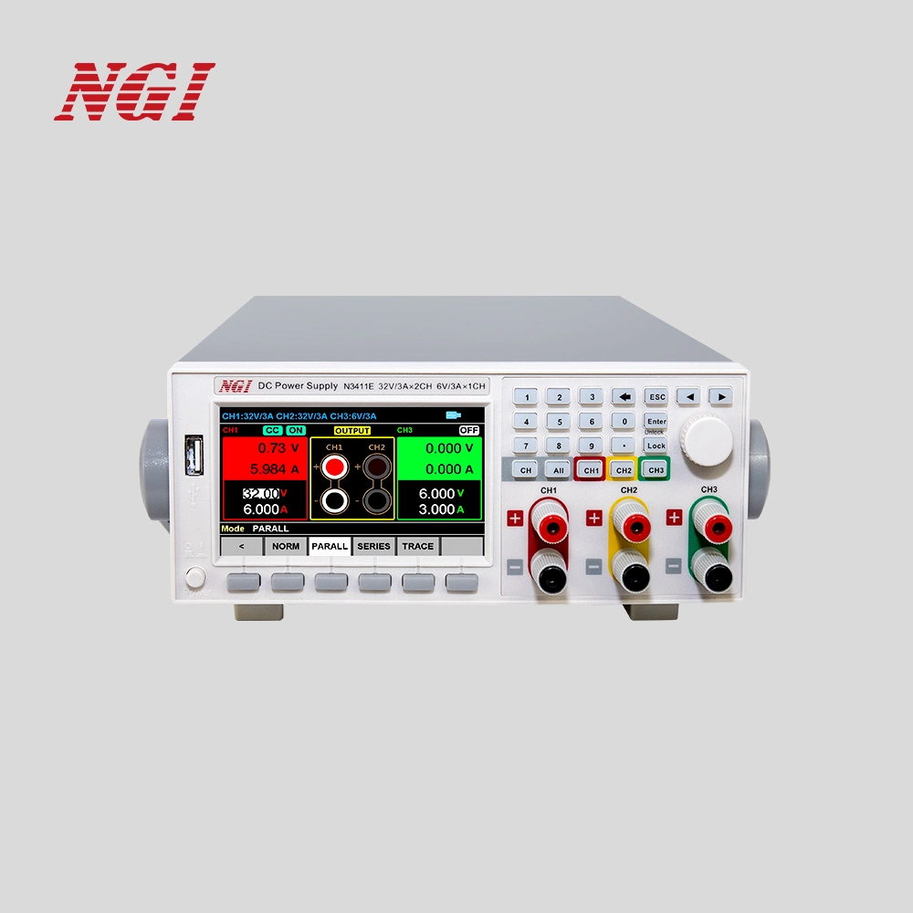 High Resolution 60V*3A 6V*3A Triple Output Programmable DC Power Supply