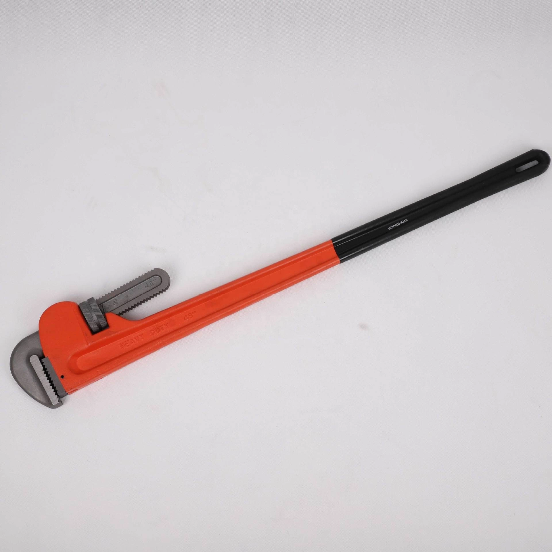 Carbon Steel Heavy Duty Pipe Wrench for Auto Repair Metal Plate