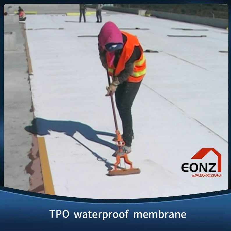 Best Quality 1.2/1.5/2.0mm Tpo Roofing Material Waterproof Membrane