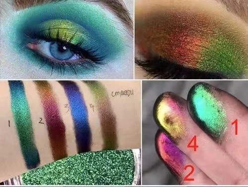 Highlight Chameleon Pigments Crystru H5827s Wholesale/Supplier for Make up Purple/Golden Green