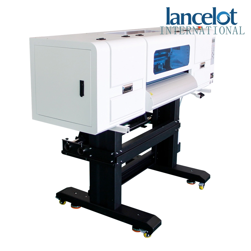 Lancelot Dtf Printing Machine with 2 I3200 with Hoson Mainboard T-Shirt Printers White Ink Printing Solution with 60cm Width Powder Shaker