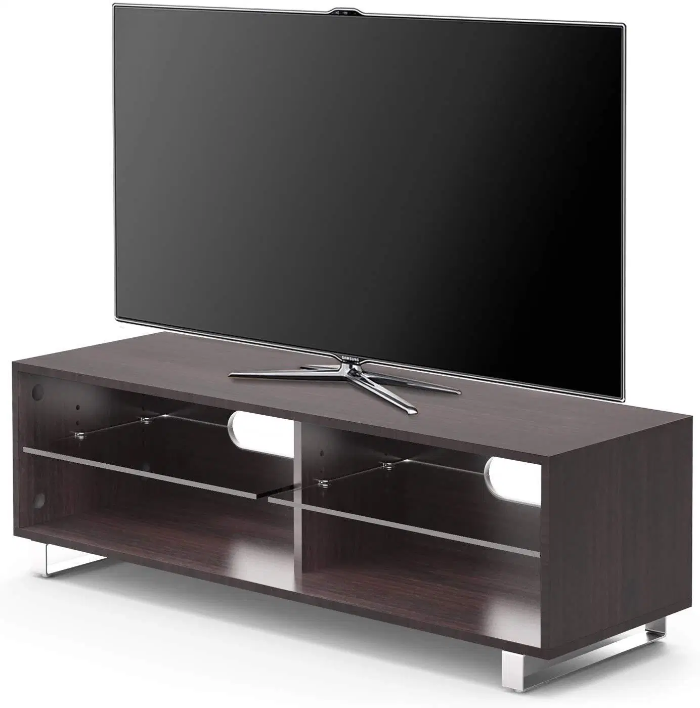 Chinese Style TV Cabinet with Tempered Glass