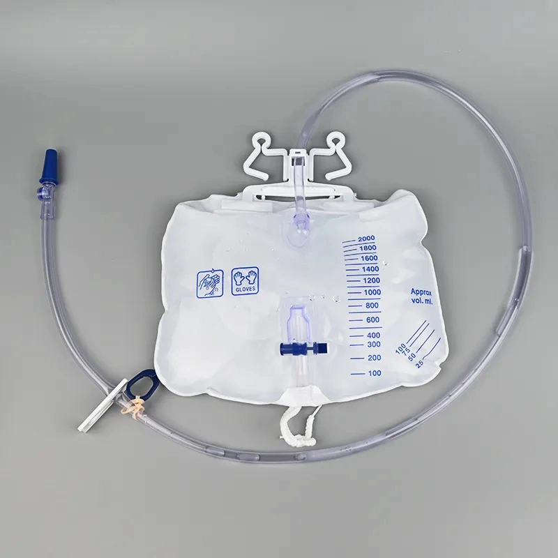 High quality/High cost performance  Urinary Drainage Bag Urine Collection Bag with Anti-Reflux Chamber Medical Drain Bag