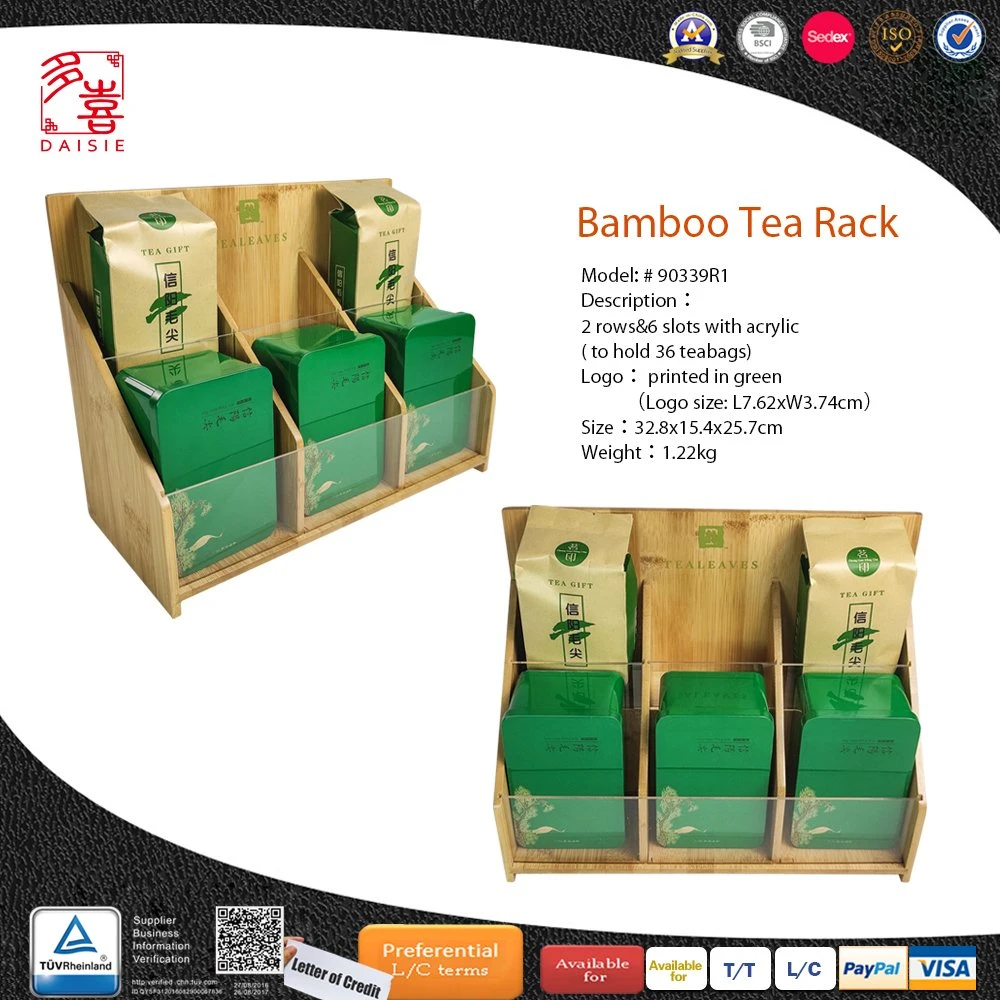 High quality/High cost performance  Wooden Display Rack for Tea Products Gift Packaging