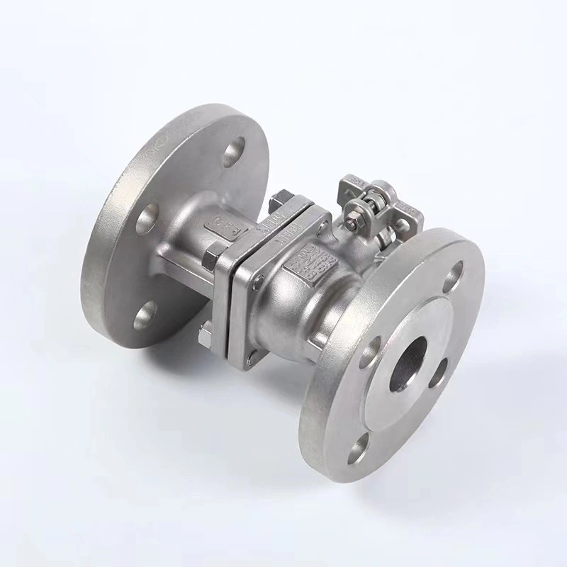 Wenzhou Full Bore Industry Casting Class150/Pn16 Stainless Steel Flange Ball Valves with ISO 5211 Direct Mounted Pad