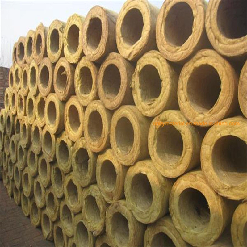 Good Thermal Insulation Material Rockwool Rock Wool Pipe with Aluminum Foil Coated Supplier for Heat Insulated Ss Stainless Steel Pipe of Hot Steam Pipelines