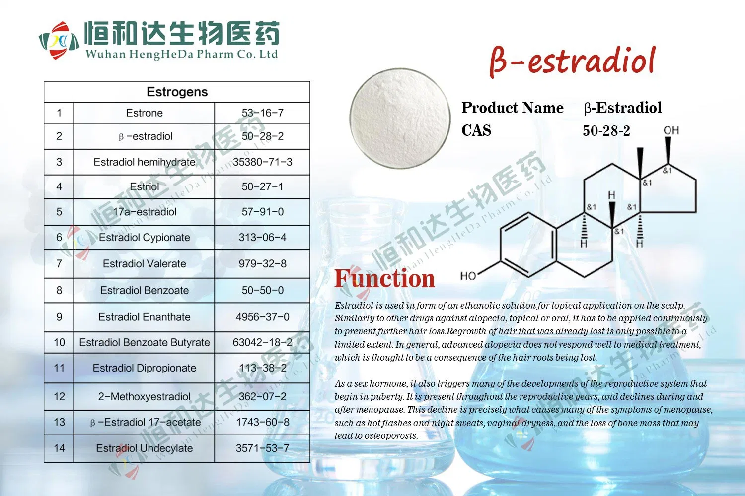 El uso de un 99% de pureza femenina Estradiol Undecylate CAS 3571-53-7 grandes partículas de polvo