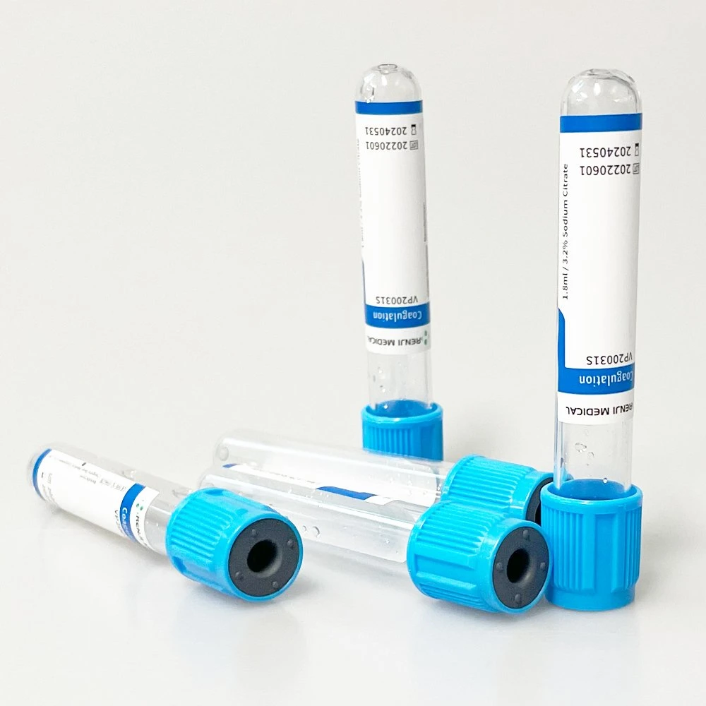 Renji Brand Vacuum Blood Collection Tube Pet Tube Sodium Citratetest Tube