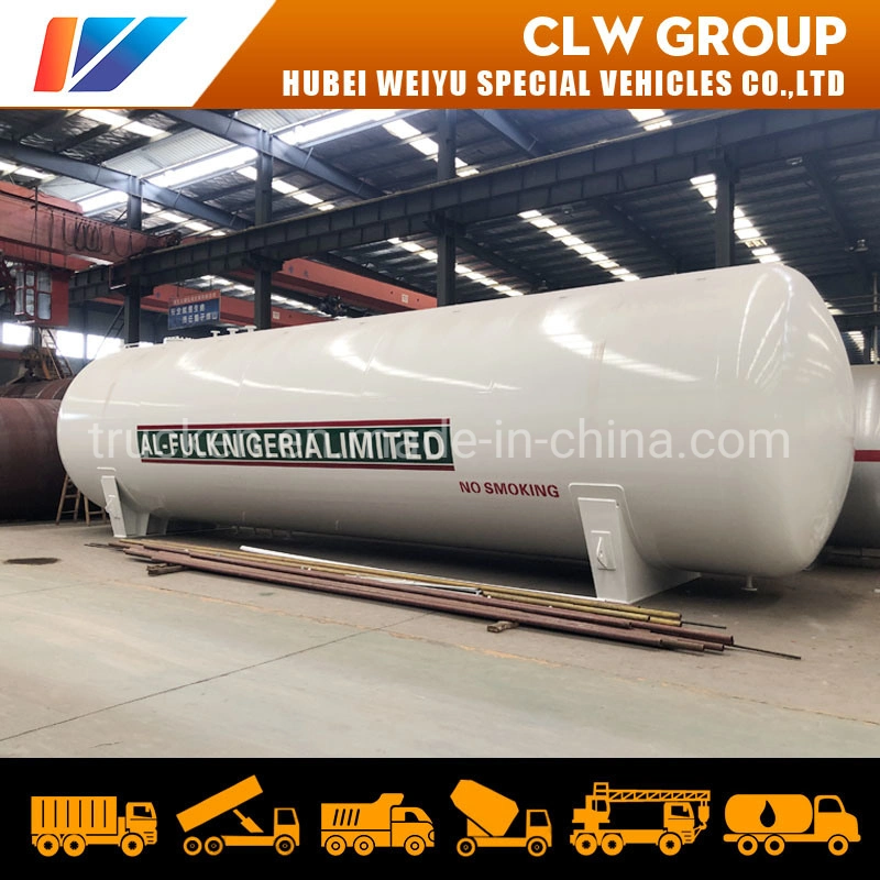 Bulk LPG Gas Storage Tank 50tons 60t 120, 000L Filling Station Bullet Propane Gas Tank 60mt for Nigeria