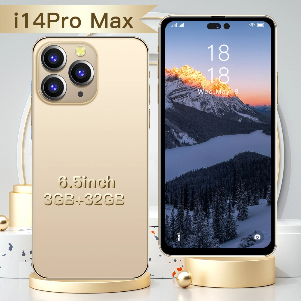 Teléfono I14 PRO Max Max 128gbandroid Smartphones 3GB+32GB 8-Core Let Cellphones Mobile Phone