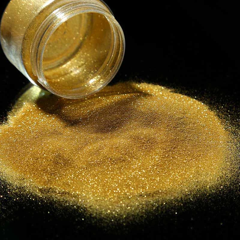 Golden Glitter Powder Used for Clothing