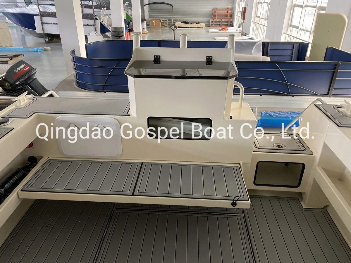 Gospel Boat Fishing Cabin - 7.5m/25FT Profisher Welded Aluminum Fishing Boat with Toilet & Ballast Tank