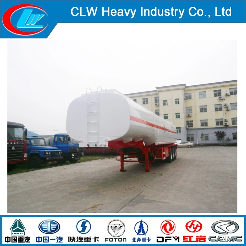 42cbm 45000 Liters BPW Axles Carbon Steel Fuel Oil Tanker Trailer