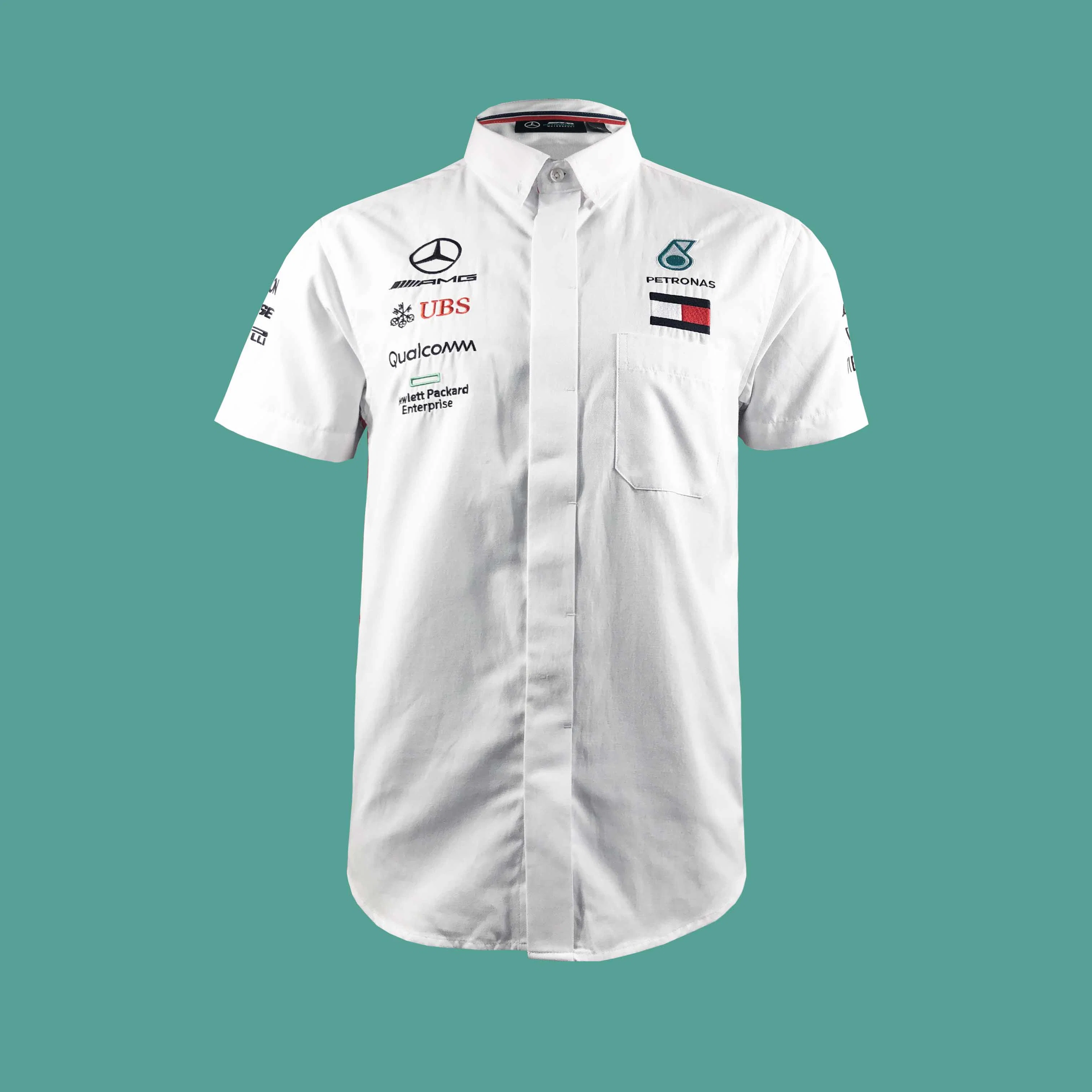 Custom OEM Service Racing Team Crew Shirts for Promotional