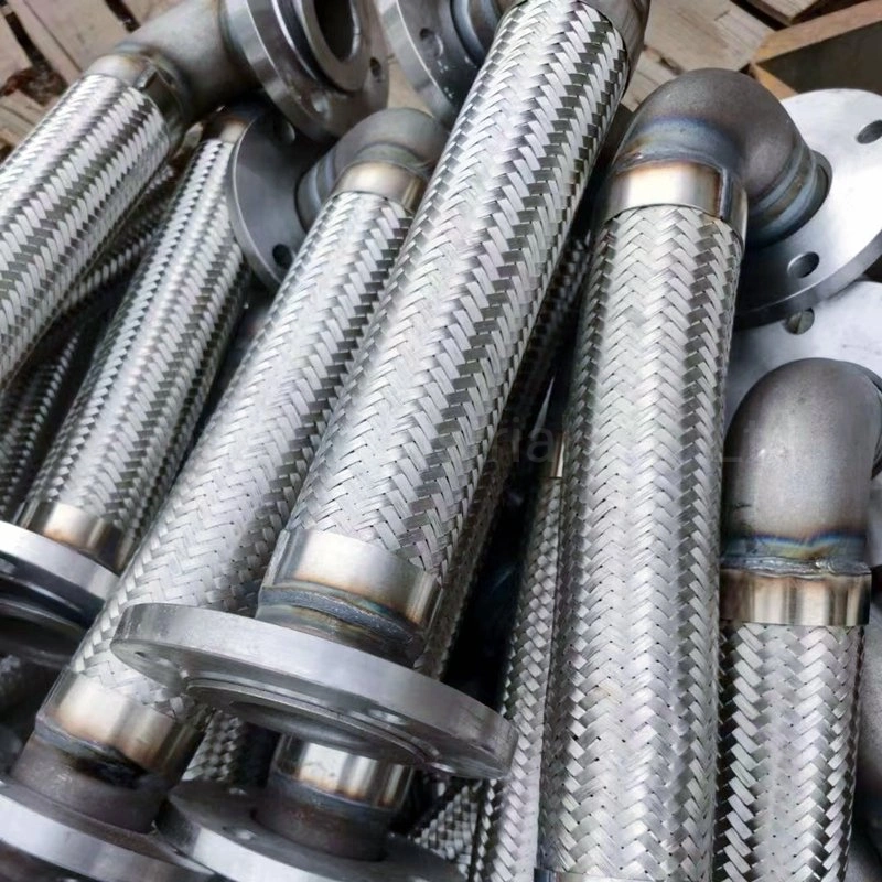 Wholesale/Supplier Stainless Steel Braided Acid Resistant Connectors Flange Type Steam Flexible Metal Hose