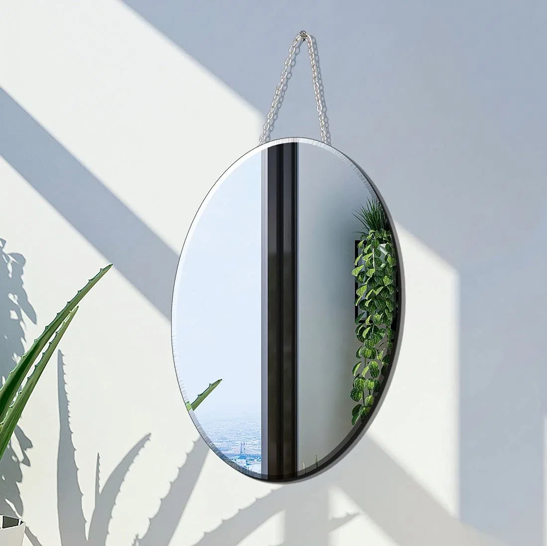 Wholesale/Supplier Beveled Wall Mounted Frameless Decor Mirror From China Leading Supplier for Bedroom Bathroom