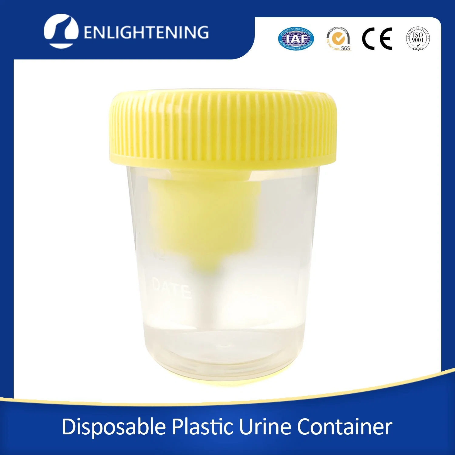 Haute qualité en plastique jetables stériles test médical de l'échantillon contenant de l'urine stérile de la Coupe du 30ml Les conteneurs de selles