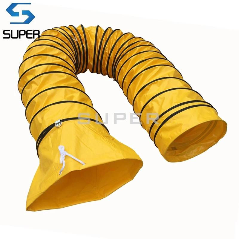 14" X 5m Yellow Color Fire Proof Flexible Ventilation Air Duct